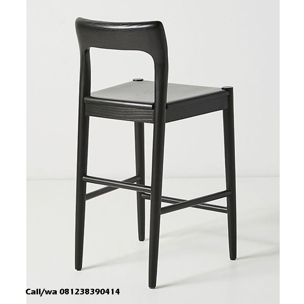 Kursi Bar Hitam Sandaran Lengkung Kursi Bar Hitam Sandaran Lengkung, indo kursi, indo jati