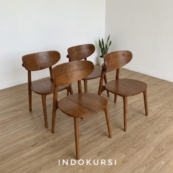 Kursi Cafe Sandaran Lengkung Kayu Jati Solid1 Kursi Cafe Sandaran Lengkung Kayu Jati Solid1