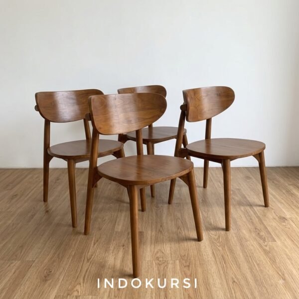 Kursi Cafe Sandaran Lengkung Kayu Jati Solid2 Kursi Cafe Sandaran Lengkung Kayu Jati Solid2
