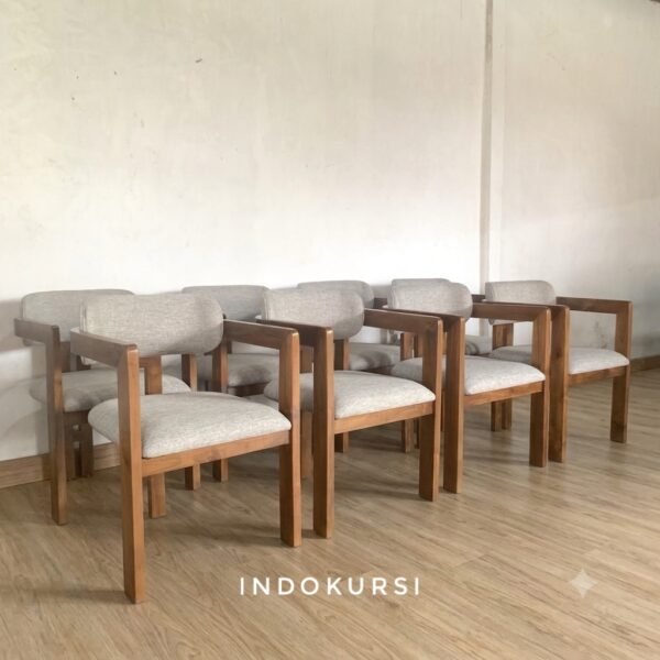 Kursi Cafe Minimalis Kayu Jati Solid Dudukan Sandaran Jok1 Kursi Cafe Minimalis Kayu Jati Solid Dudukan Sandaran Jok1