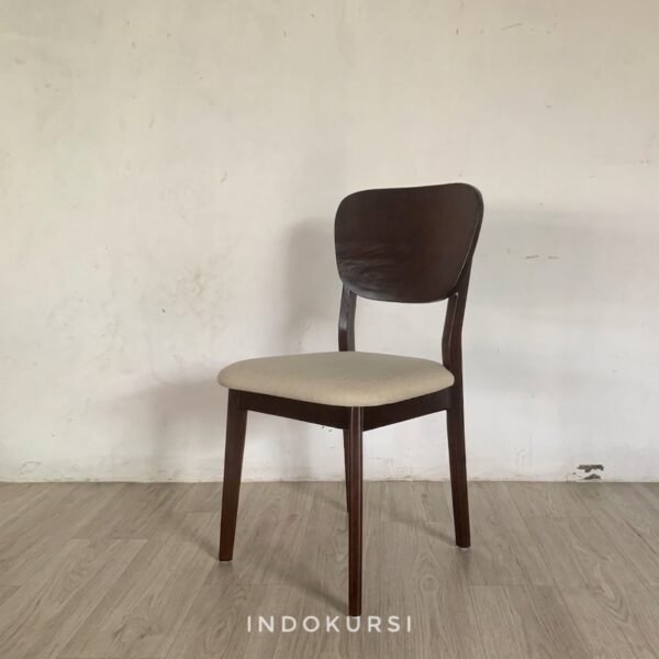 Kursi Cafe Minimalis Sandaran Blok Jati