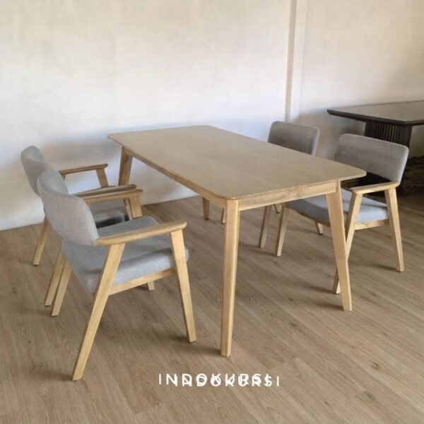 Set Meja Makan Japandi Kursi Hiroshima2 Set Meja Makan Japandi Kursi Hiroshima2