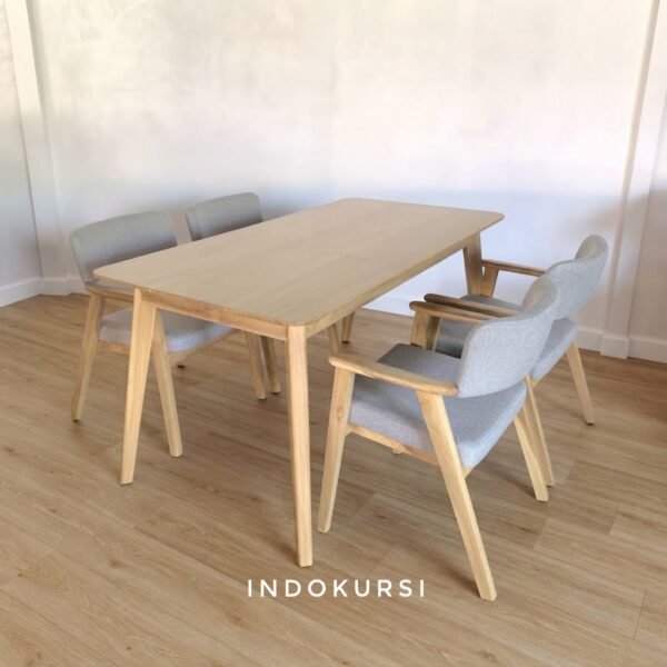 Set Meja Makan Japandi Kursi Hiroshima3 Set Meja Makan Japandi Kursi Hiroshima3