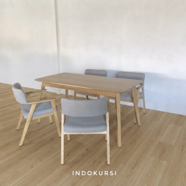 Set Meja Makan Japandi Kursi Hiroshima5 Set Meja Makan Japandi Kursi Hiroshima5