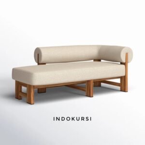Bangku Sofa Sudut Minimalis Jok Bulat